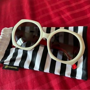 Von Zipper White Funky Sunglasses